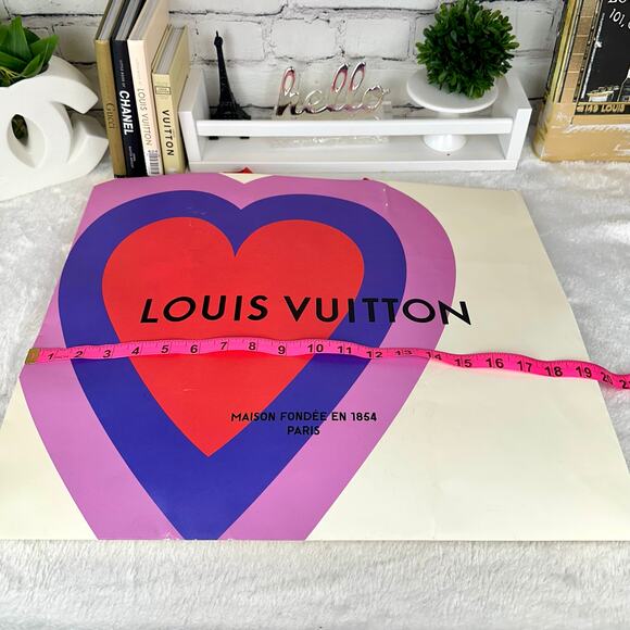 USING FOR CRAFTS NOW Louis Vuitton Xtra Large RARE Shopping Bag with gift note - Picture 13 of 15